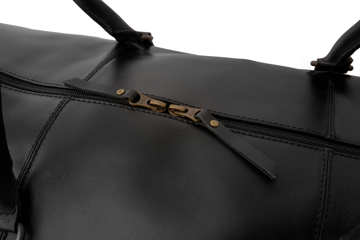 Ajax Leather Duffle Bag with Shoe Compartment