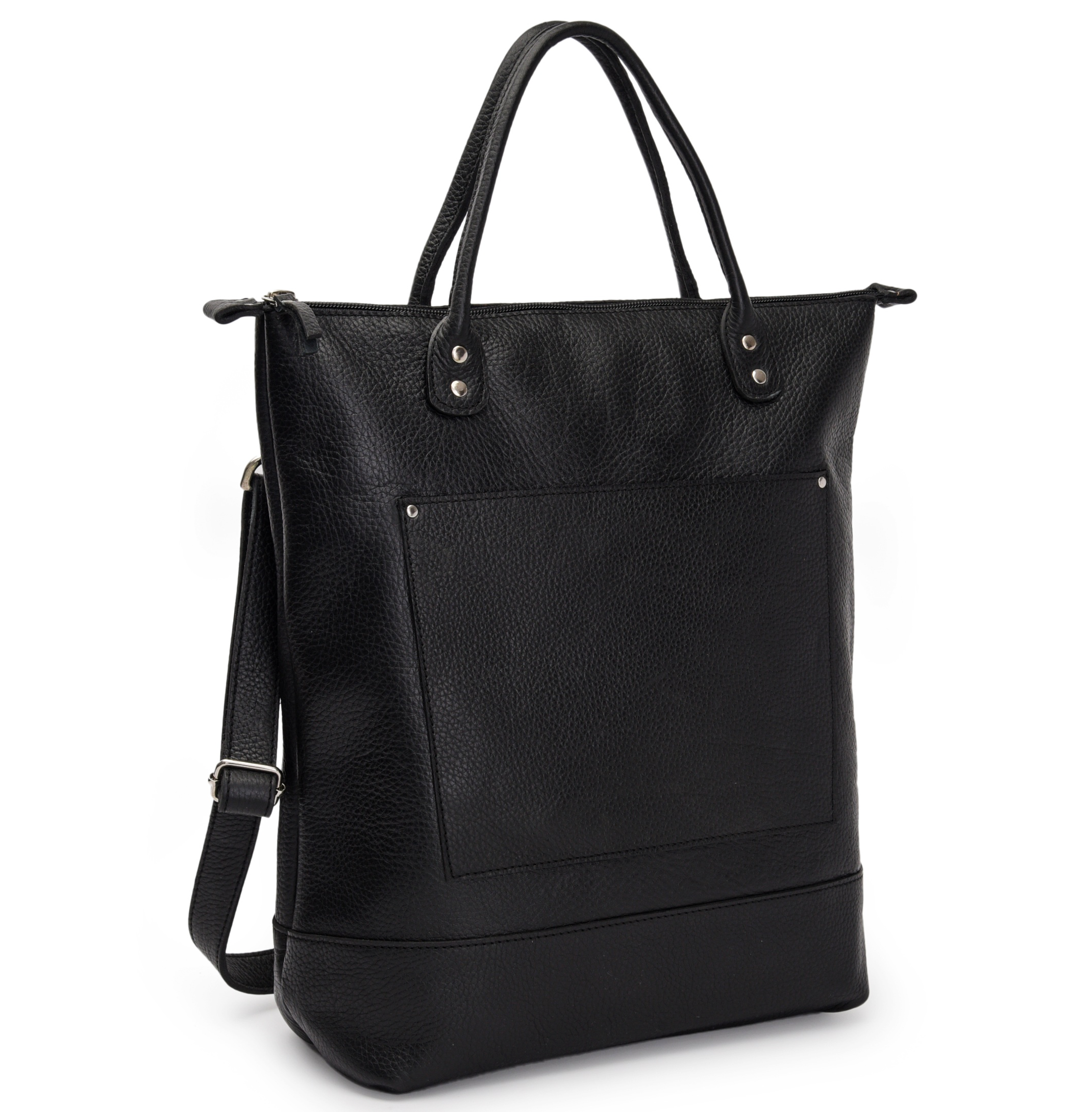 Classic Large Tote - Black croc-embossed with Sailing Rope Handles –  preneLOVE®