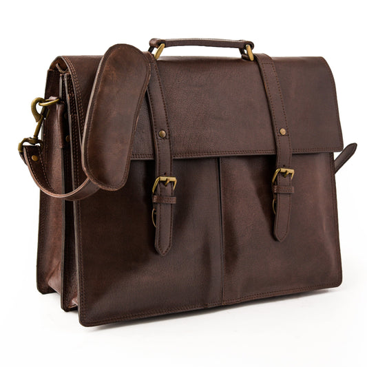 Classic Leather Briefcase - Bucks Leather Goods