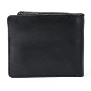 Black Leather Mens Around Zipper Billfold Wallet Vertical Zipper Bifol –  iwalletsmen