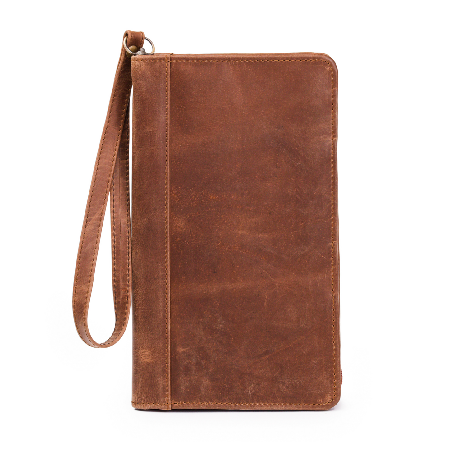 Zip-around Leather Passport Wallet