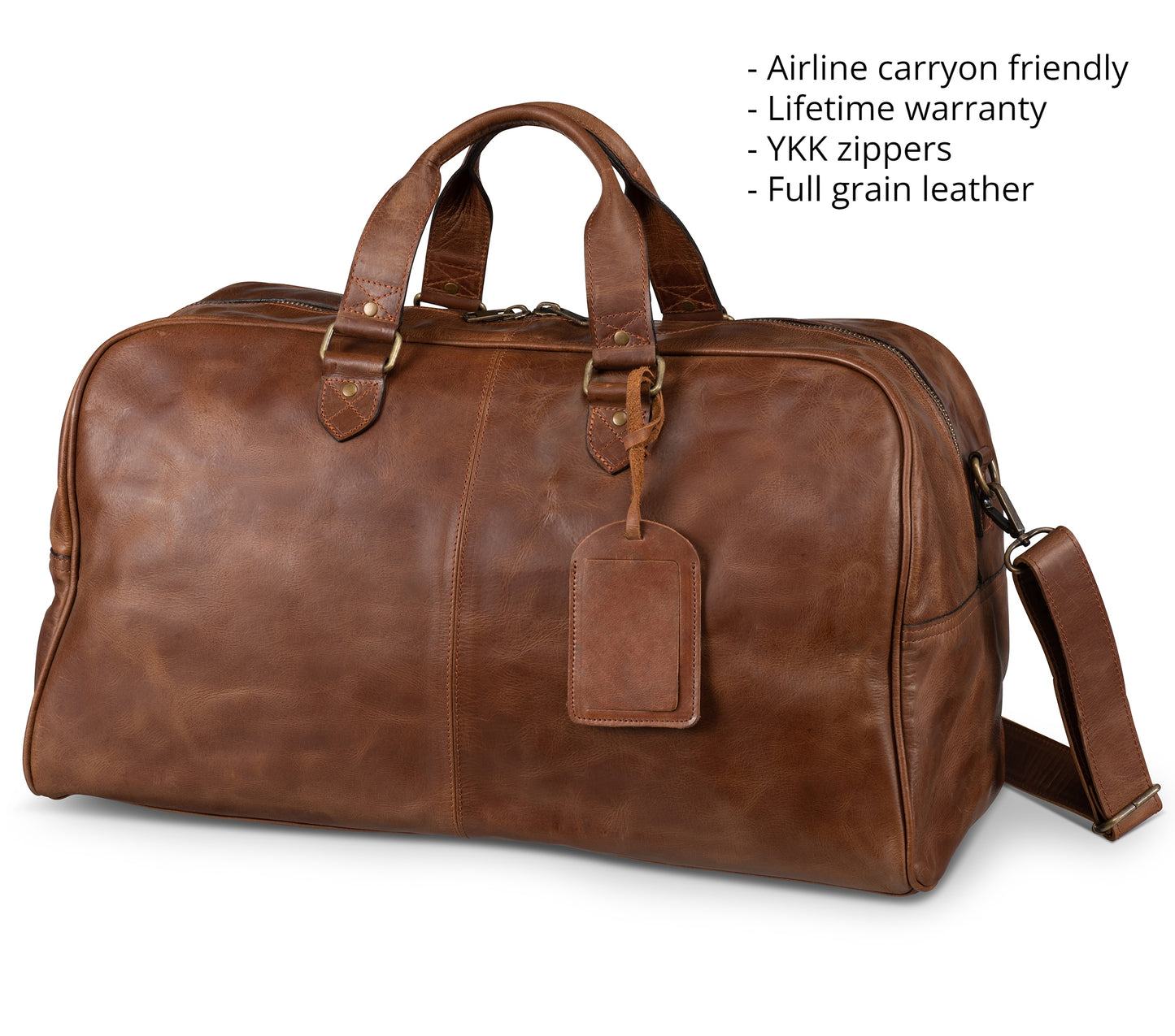 Caesar Leather Duffle Bag